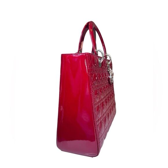 Dior Large Patent Leather Lady Dior - Picture 5 of 13